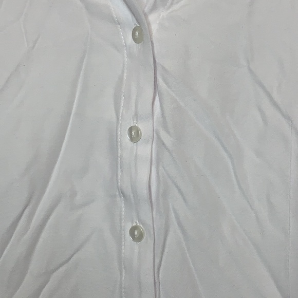 Joanna Plus Button Down Top White 1X PLUS SIZE - Picture 3 of 6